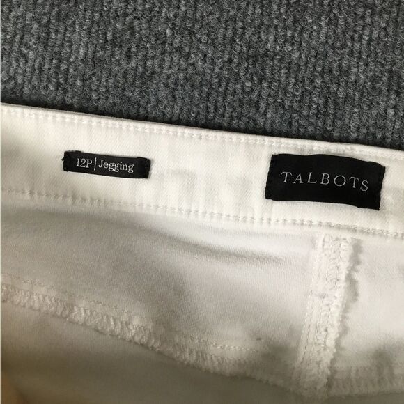 Talbots white crop leg jeggings women’s size 12P - Picture 3 of 7